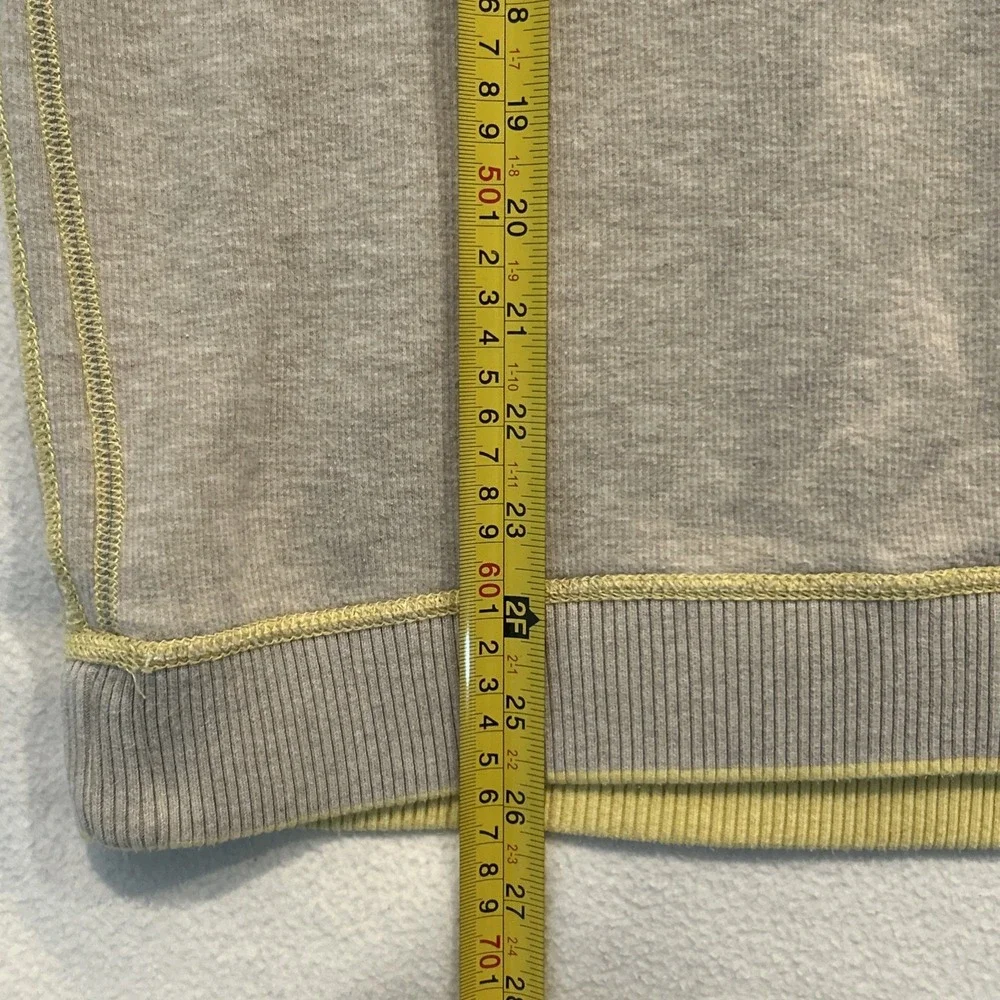 Tommy‎ Bahama Pullover Mens XL Yellow Grey Reversible Quarter Zip Ribbed Sweater